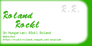roland rockl business card